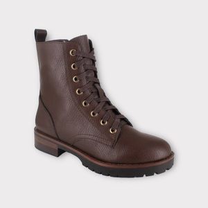 Kensie Willa Brown Combat Boots